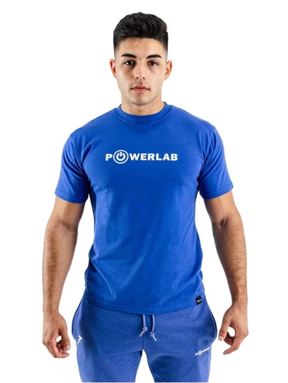 Powerlab Men's Royal Blue Short Sleeve Logo Tee